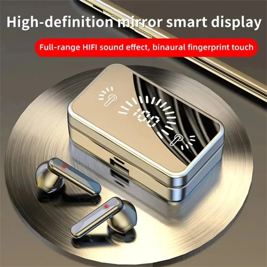 S20 Mirror Touch Bluetooth Earbuds with Digital Display Gaming & Sports Stereo