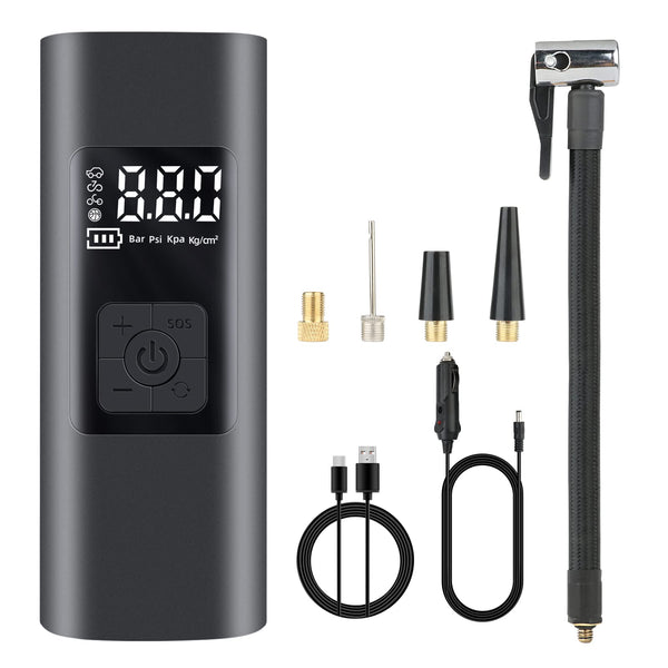 Wireless Electric Air Pump 150PSI Portable Tire Inflator Car Bike Motor