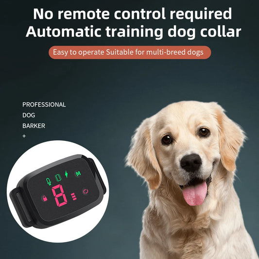 Smart Rechargeable Anti Bark Dog Collar Waterproof IP67 Digital Stop Barking